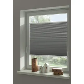 Schöner Wohnen Wabenplissee Thermo Sina 80 x 220 cm grau
