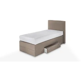 Westfalia Schlafkomfort Boxspringbett 90 x 200 cm H2 Beige