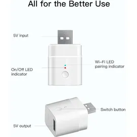 Sonoff Micro Smart USB Adaptor, Schaltaktor für USB Geräte, WiFi