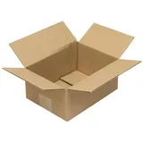 TransPak Transpak, - Faltkarton 1-wellig Höhenrillung Maße 220x160x100mm A5 Qualität 1.20 B braun braun