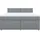 vidaXL Boxspringbett 180 x 200 cm Hellgrau