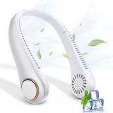 Tragbarer Nackenventilator Ohne Rotorblätter, Usb-wiederaufladbarer Tragbarer Nackenventilator, 360° Verstellbarer Nackenventilator