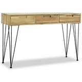 vidaXL Konsolentisch 120 x 35 x 76 cm Teak Massiv