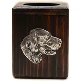 OEM English Setter, Englischer Setter - Holzkerzenständer mit Hund, einzigartiges Andenken an den Verlust eines Hundes, Handwerkskunst der Marke Art-dog