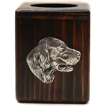 OEM English Setter, Englischer Setter - Holzkerzenständer mit Hund, einzigartiges Andenken an den Verlust eines Hundes, Handwerkskunst der Marke Art-dog