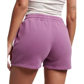 Superdry Damen Sweatshorts in Vintage-Waschung Traubenmarmelade Violett 40 - 38