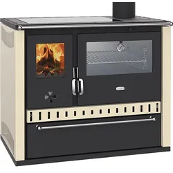 Küchenofen Holzherd GT mit !Cerankochfeld!+!Edelstahlbackfach!-Dauerbrandherd - 15kW