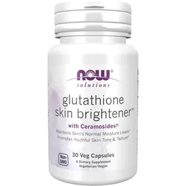 NOW Foods Glutathione Skin Brightener mit Ceramosides Kapseln 30 St.