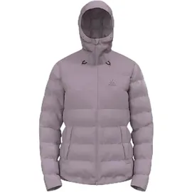 Odlo Damen Regenjacke Severin N-thermic Hooded I Wasserdichte Hardshell Wanderjacke Outdoor Jacket, Gray Ridge, M EU