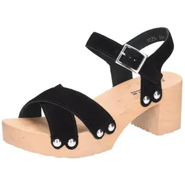 SOFTCLOX Hanka Kaschmir - Damen Sandalen - 01-Schwarz, Größe:41 EU - 41 EU
