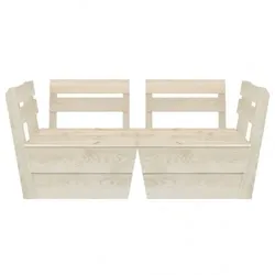 vidaXL Garten-Palettensofa Impregniertes Fichtenholz : Größe - 2 Sitz