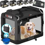 CADOCA Tiertransportbox XXXL 101 x 70 x 70 cm Anthrazit