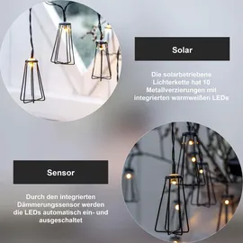Star Trading LED-Solar-Lichterkette 'Eddy', 10 ww LED, Metall