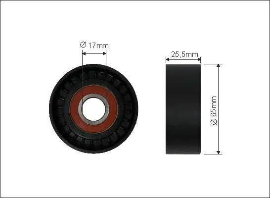 CAFFARO Spannrolle, Keilrippenriemen 11100 für Peugeot (DF-PSA) Citroën