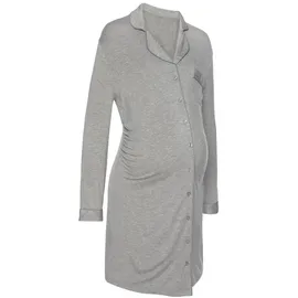 LASCANA Damen Umstandsnachthemd grau Gr.32/34
