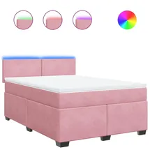 vidaXL Boxspringbett 140 x 200 cm Rosa