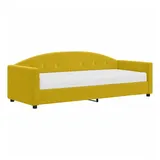 vidaXL Tagesbett mit Matratze Gelb 80x200 cm Samt