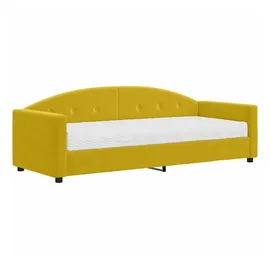 vidaXL Tagesbett mit Matratze Gelb 80x200 cm Samt