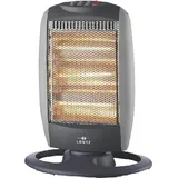 LENTZ Heizstrahler Stromsparender Quartz-Heizlüfter: 3 Heizstufen Schwarz
