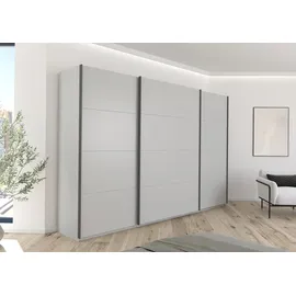 Rauch »Kleiderschrank Schrank Garderobe AGORDO mit Dekor- oder Hochglanzfront« in drei Griff-Farben - NEU: Farbe SCHWARZ, durchdachte Innenausstattung, in 4 Breiten und 2 Höhen MADE IN GERMANY, grau