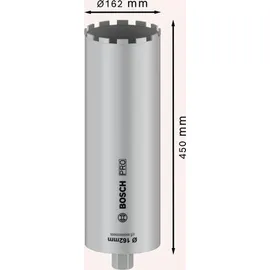 Bosch PRO Nassbohrkrone Diamantbohrer 162 x 450 mm 1 1/4" UNC