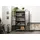 Massivmoebel24 Vitrine Mango 90 x 40 x 180 cm Grau