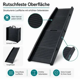 Wiltec Hunderampe 50 kg 153 x 40 cm