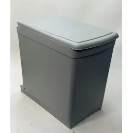 Wesco Einbau-Abfallsammler Traditionline 30DT - Alugrau/ Silber, 2x 7,5 Liter