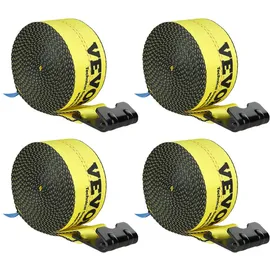 Vevor Spanngurte 96 x 94 mm 2,7 T Tragfähigkeit 8,2 T Bruchfestigkeit Gelb (4er-Pack)