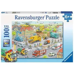 RAVENSBURGER 10558 Kinderpuzzle Fahrzeuge in der Stadt