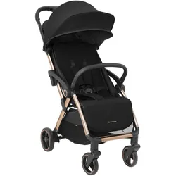Kikkaboo Kinderwagen, Buggy Eden bis 22 kg Federung Regenschutz zusammenklappbar schwarz