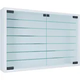 VCM Hängevitrine Mandosa XL 60 x 40 x 10 cm Weiß
