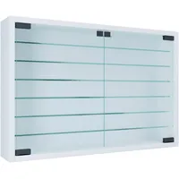 VCM Hängevitrine Mandosa XL 60 x 40 x 10 cm Weiß