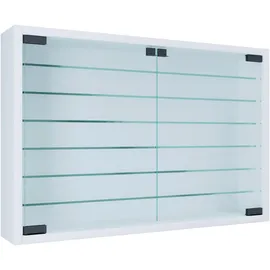 VCM Hängevitrine Mandosa XL 60 x 40 x 10 cm Weiß