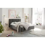 Set One by Musterring Set One by Musterring, Bett, Cary Polsterbett Holzfuss inkl.Lattenrost/Matratze H2 Härtegrad (140 x 200 cm)