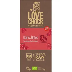 Tafel Dark & Dates 83% Vegan 70g