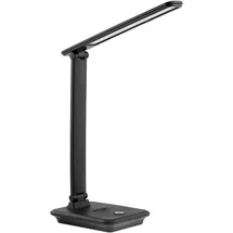 Maclean Brackets Dimmbare LED Schreibtischlampe Schreibtischleuchte Tischlampe 9W 3000K 4500K 6500K - Schwarz