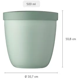 Mepal Snackpot Ellipse Ø 10,7 cm - Kunststoff 10.7x10.8x10.7 Küchenzubehör, Vorratsbehälter, Brotdosen