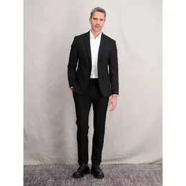 Lerros Baukastenhose "Herren Anzughose mit Stretchanteil, gerade geschnitten", Herren, Gr. 54, schwarz, 49% Viskose, 29% Polyester, 20% Wolle, 2% Elasthan, Hosen
