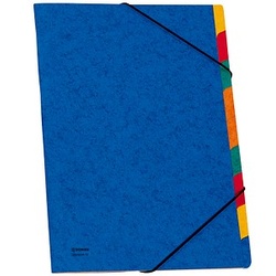 DONAU Ordnungsmappe 9 Fächer blau
