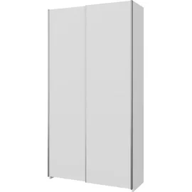 Forte Schwebetürenschrank Nook 100,1 x 190,5 x 39,1 cm Weiß