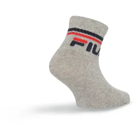 Fila JUNIOR UNISEX QUARTER PLAIN SOCKS 6-Paar Grau 27-30