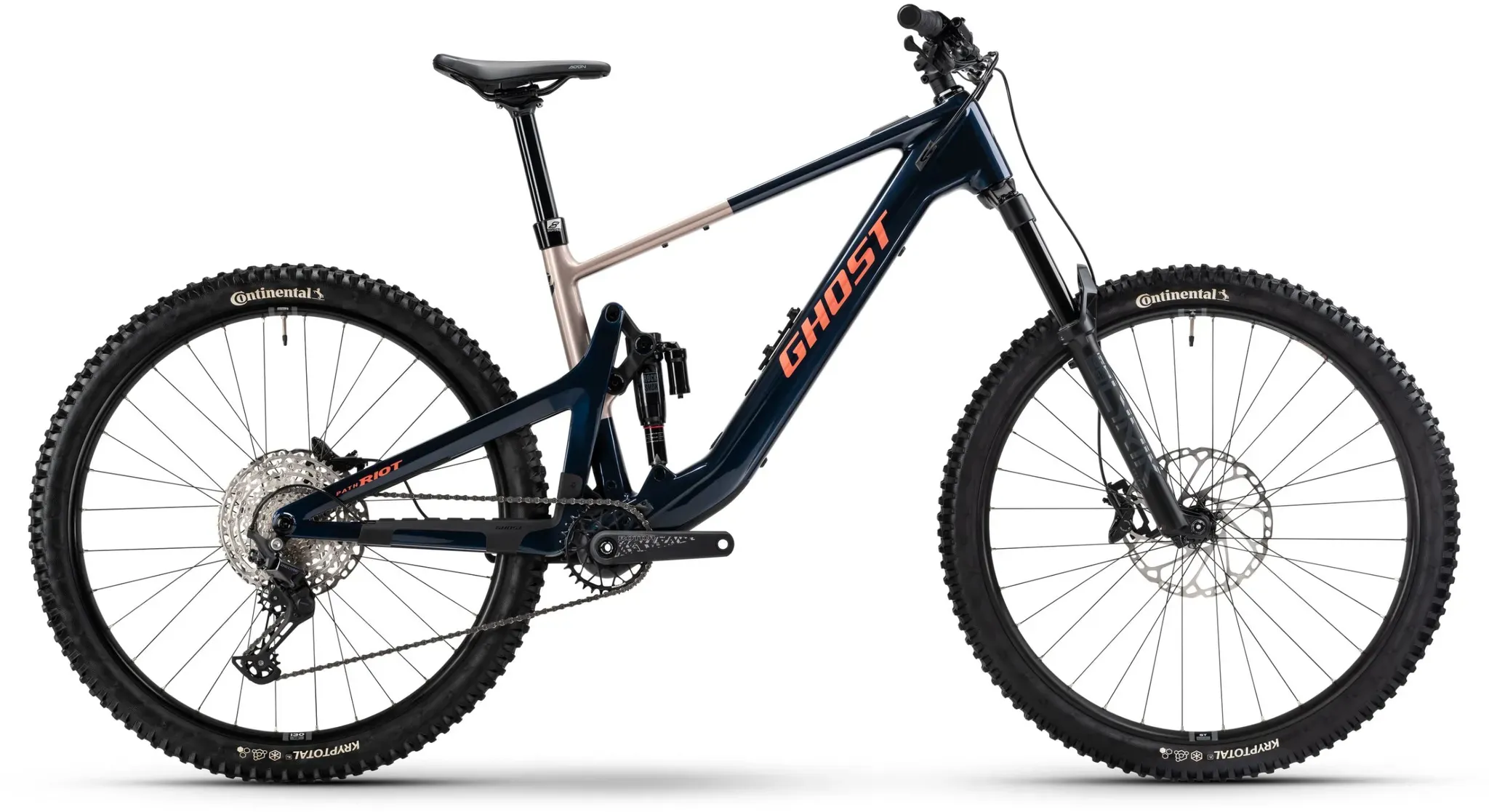 Ghost Path Riot CF Advanced Fazua Ride 60 480Wh - XL - ink blue/coffee ice rose - glossy
