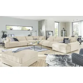 Sofa.de Hocker Branna 90 x 45 x 120 cm Beige/Grau