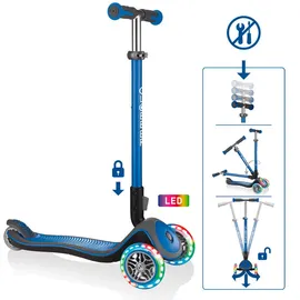 GLOBBER Elite Deluxe mit Leuchtrollen Blau