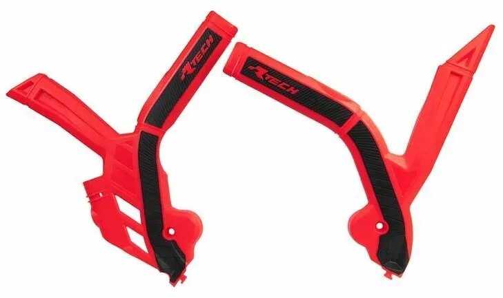 Race Tech RACTECH twee-materiaal rood/zwart frame protector