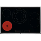 AEG HK857870XB Glaskeramikkochfeld autark 80 cm Edelstahlrahmen Rapid Power Kochzonen