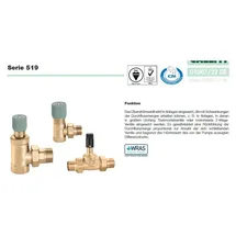 CALEFFI 518 Differenzdruck-Überströmventil 3/4'