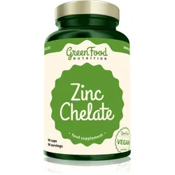 GreenFood Nutrition Zinc Chelate Kapseln zur Unterstützung des Immunsystems, schöner Haut und Nägel 90 KAP