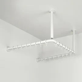 pba Duschvorhangstange U-Form 1000 cm